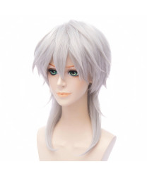 Touken Ranbu Online Cosplay Wig Tsurumaru Kuninaga Silvery Gray Synthetic Hair Party Wig