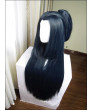 Touken Ranbu Online Jiro Tachi Black Anime Styled Cosplay Wig