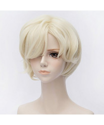 Touken Ranbu Online Gokotai Light Blonde Short Curly Cosplay Wig