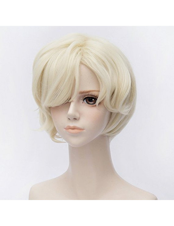 Touken Ranbu Online Gokotai Light Blonde Short Curly Cosplay Wig