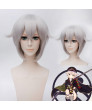 Touken Ranbu Online Hotarumaru Gray Purple Short Japan Anime Cosplay Wigs