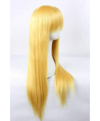 Touhou Project Yakumo Yukari Golden Long Straight Anime Cosplay Wig