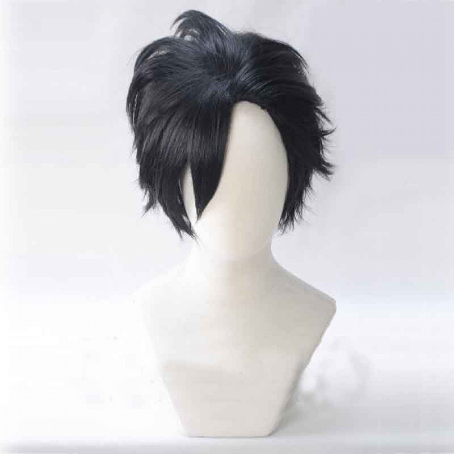 Topcosplay Mens Anime Kuroo Tetsurou Cosplay Wig Short Balck Wigs