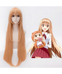 Himouto! Umaru-chan Doma Umaru Long light Orange Straight Hair Cosplay Wig