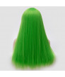 Cream Light Green Lolita Wig Long Straight Synthetic Hair Party Wig