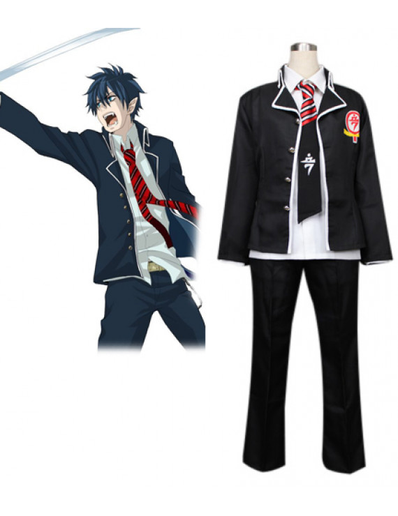 Blue Exorcist Rin Okumura Long Sleeve School Uniforms Cosplay Customes 