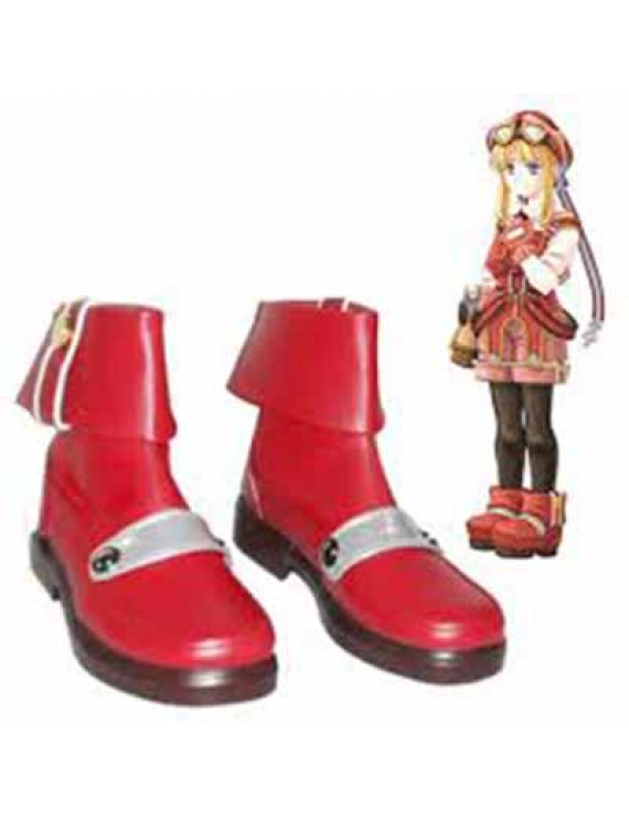 Trails in the Sky Tita Russell PU Leaether Cosplay Shoes