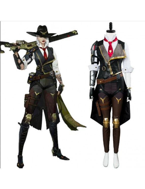 Overwatch Ashe Elizabeth Caledonia Full Set Cosplay Costume