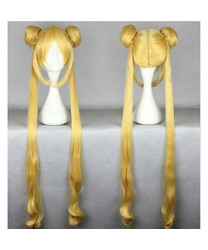 Sailor Moon Sailor Moon Heat Resistant Fiber Blonde Anime Cosplay Wigs