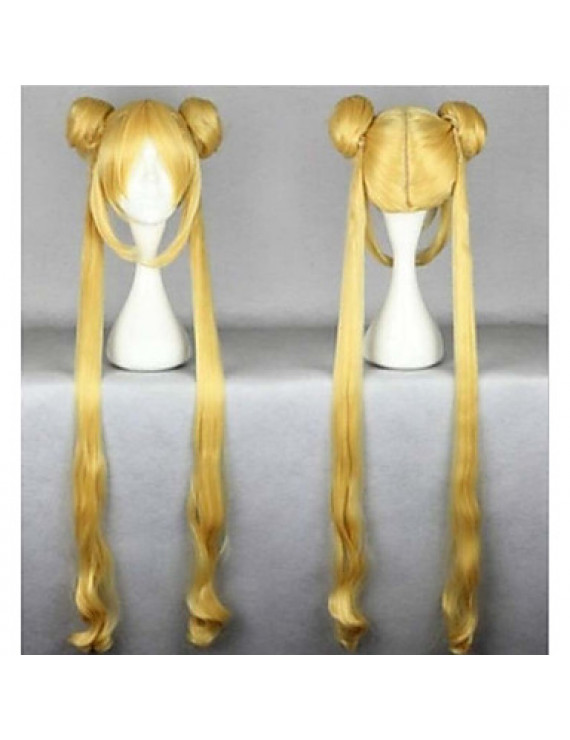 Sailor Moon Sailor Moon Heat Resistant Fiber Blonde Anime Cosplay Wigs