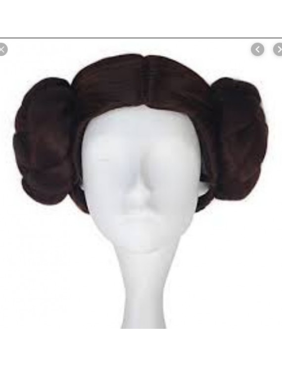 Star Wars Carrie Reynolds Fisher Short Brown Heat Resistant Fiber Cosplay Wig