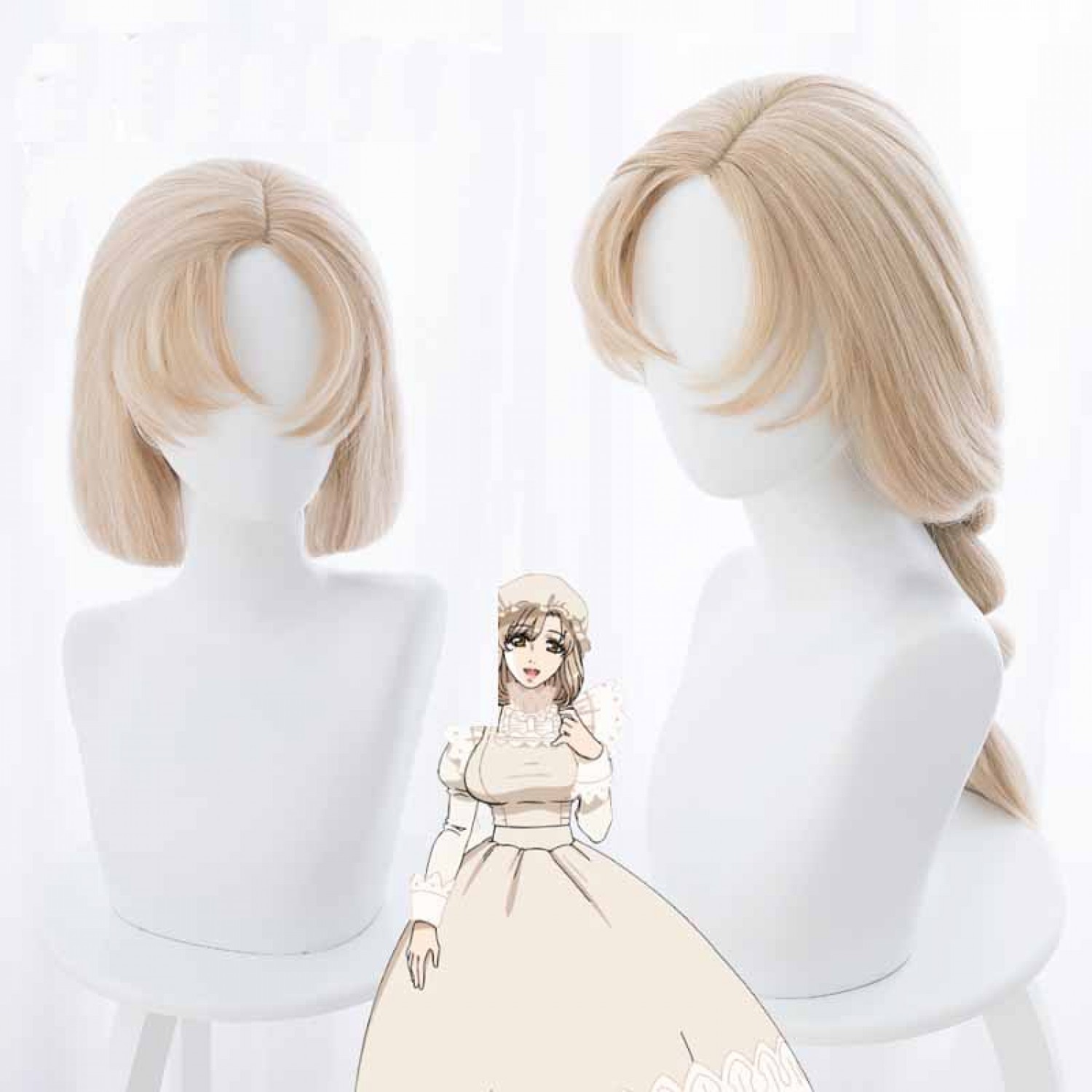 blonde anime wig