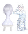 Cells At Work Neutrophil White Short Cosplay Wig 