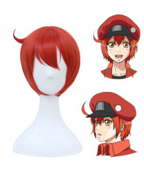 Cells At Work Red Blood Cell Red Short Anime Cosplay Wig