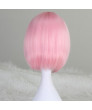 Brown Pink Short Straight Heat Resistant Fiber Classic Lolita Wig