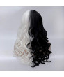 Two Color Long Curly Heat Resistant Fiber Lolita Wig