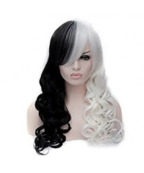 Two Color Long Curly Heat Resistant Fiber Lolita Wig