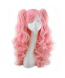 Lovely Large Wave Long Curly Hair Light Pink Lolita Wig