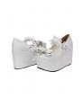 Lolita womens shoes super high heel princess shoes muffin bow Lolita shoes
