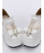 Lolita womens shoes super high heel princess shoes muffin bow Lolita shoes