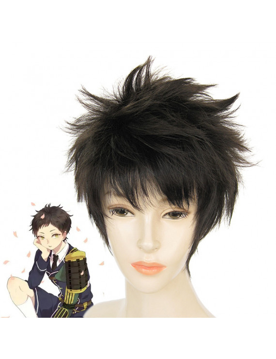 Touken Ranbu Online Atsushi Toushirou Black Short wigs