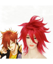 Touken Ranbu Online Aizen Kunitoshi Red short Cosplay Wig