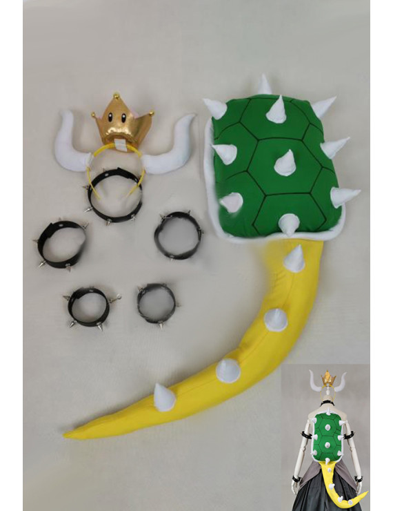 Royal Hime Princess Cosplay Accessories Set with Crown, Choker Bracelet, Arm Ring, and Backpack for Extra Style