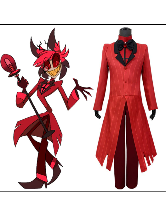 Hazbin Hotel Alastor High-Quality Cosplay Costume - Featuring Carnival Ready, Halloween Style