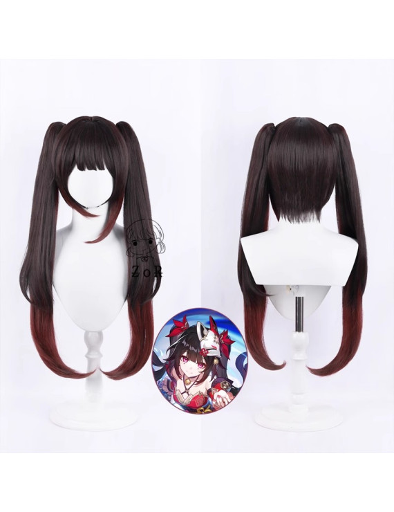 Sparkle Black Cosplay Wig: Shine in Honkai: Star Rail Universe