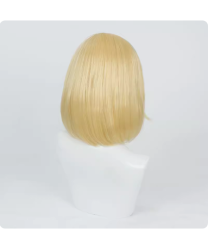 Solo Leveling Cha Hae-In Blonde Bob Anime Cosplay Hair Wig