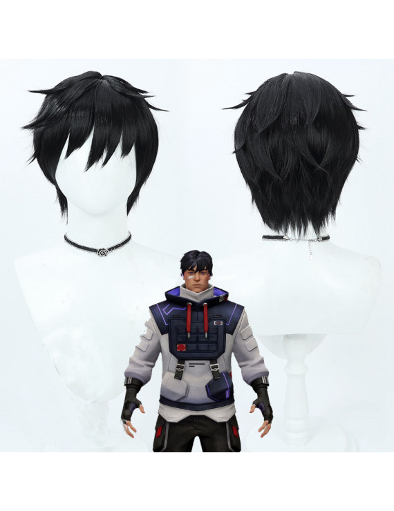 Valorant ISO Black Styling Game Cosplay Wig