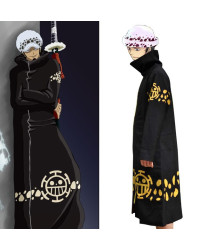 One Piece Trafalgar D Water Law Coat Cosplay Costumes