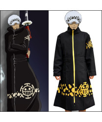 One Piece Trafalgar D Water Law Coat Cosplay Costumes