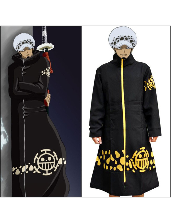 One Piece Trafalgar D Water Law Coat Cosplay Costumes