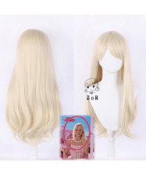 2023 Barbie Movie  Barbie Light Blonde Cosplay Wig