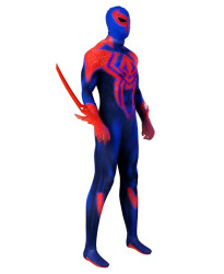 Spider-Man 2099 Cosplay Costume – Miguel O'Hara Suit from Spider-Man: Across the Spider-Verse Halloween Jumpsuit Bodysuit Outfit