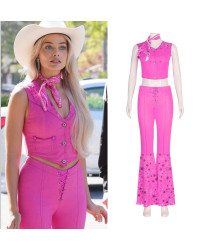 2023 Barbie Margot Elise Robbie Barbie Cowgirl Cosplay Costume