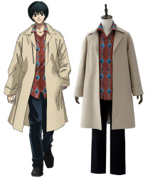 Sakamoto Days Nagumo Yoichi Cosplay Costume Set (Coat, Shirt, Pants)