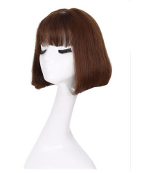 Brown short Bob Velma Cosplay Wig 