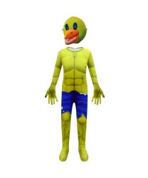 Rainbow Friends Roblox Yellow Green Game Cosplay Costume for Children's Halloween