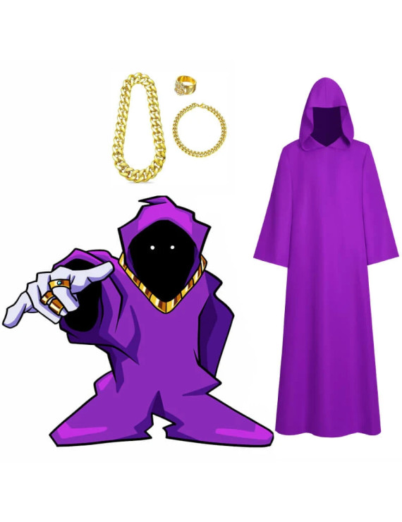 Shadow Wizard Money Gang Purple  Cosplay Costumes