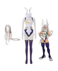 My Hero Academia Miruko Mirko Jumpsuit Cosplay Costume + Wig
