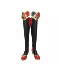 Twisted-Wonderland Riddle Rosehearts PU Boots Cosplay Shoes