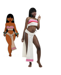 The Road to El Dorado Chel Cosplay Costume Top Skirt