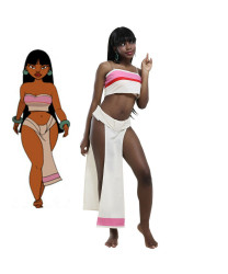 The Road to El Dorado Chel Cosplay Costume Top Skirt