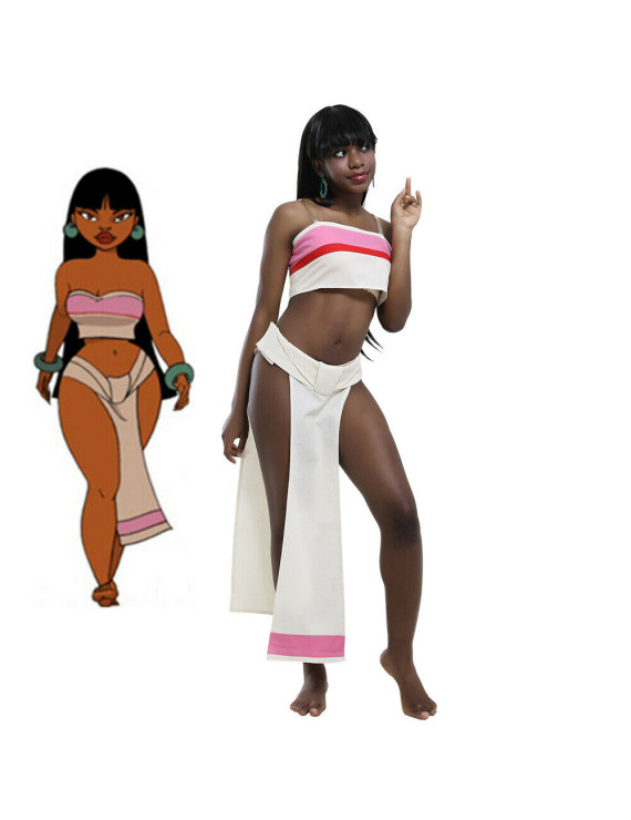 The Road to El Dorado Chel Cosplay Costume Top Skirt