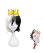 Dream SMP Ranboo Short Black White Cosplay Wig