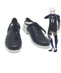 Blue Lock Seishiro Nagi Reo Mikage Black Cosplay Shoes