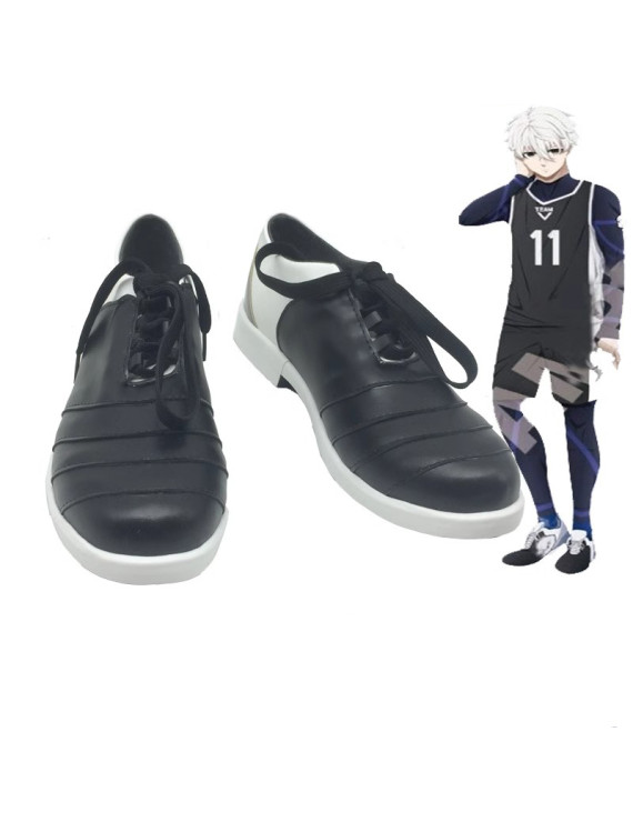 Blue Lock Seishiro Nagi Reo Mikage Black Cosplay Shoes