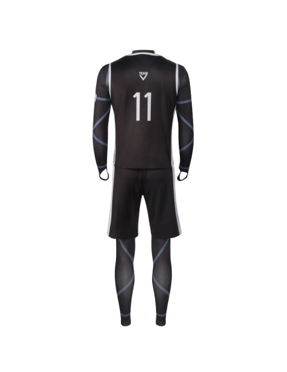 Blue Lock Seishiro Nagi Reo Mikage Black No. 9 11 Cosplay Costumes ...